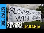 UCRANIA | Eslovacos se manifiestan después de la reunión de su primer ministro con Putin | EL PAÍS