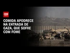 Comida apodrece na entrada de Gaza, que sofre com fome | CNN PRIME TIME