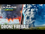 Russia's 'Amazon' warehouses & oil depots in FLAMES as Ukraine launches huge fireball drone blitz