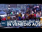 VENEDIG: Wut über Mega-Yacht! US-Botschafter löst mit Luxus-Auftritt heftige Proteste aus!