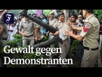 Gewalt bei Protest der indischen „Kakerlaken-Bewegung“
