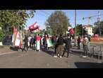 Milano, presidio pro Palestina contro McDonald's