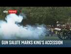 41-gun salute in London marks King's accession to the throne