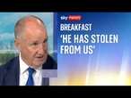 Nigel Farage and Reform UK have 'stolen' migration policy from the Tories says Kevin Hollinrake