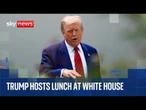 Trump hosts Rose Garden Club lunch