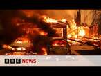 Night-time curfew imposed in fire-hit areas of Los Angeles | BBC News