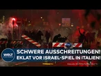 PRO-PALÄSTINA-DEMO ESKALIERT: Schwere Ausschreitungen vor Israels WM-Qualifikationsspiel in Italien!