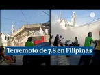 Susto en una escuela durante el terremoto de 7 8 que ha sacudido Filipinas