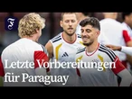 Gelöste Stimmung vor dem ersten K.o.-Spiel des DFB-Teams