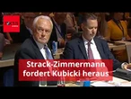 Strack-Zimmermann fordert Kubicki heraus – der guckt grimmig