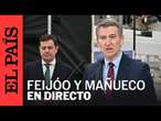 DIRECTO | Feijóo interviene ante los medios en Valladolid junto a Mañueco | EL PAÍS