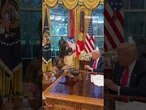 'My name is Donald': Trump greets young visitors in the Oval Office