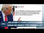 TRUMP WIRFT SELENSKYJ AUS DEM WEIßEN HAUS! Und schreibt dann auf Truth Social: "Ich will Frieden!"