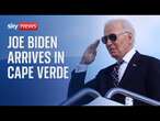 Watch live: US President Joe Biden lands in Cape Verde