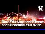 Sept blessés dans l'incendie d'un avion en Corée du Sud