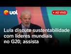 G20 ao vivo: Lula discute desenvolvimento sustentável e passa presidência do G2O para África do Sul