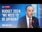 'Difficult decisions will be made', James Murray says | Budget 2024