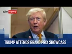 Donald Trump hosts motorsport stars ahead of DC street race