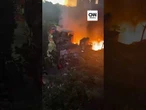 Incêndio de grandes proporções atinge casas em Paraisópolis (SP)