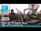 Syrie : plus de 70 morts dans des combats entre forces de sécurité et combattants fidèles à Assad