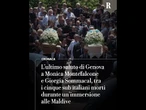 Tragedia alle Maldive, folla a Genova per i funerali di Montefalcone e Sommacal