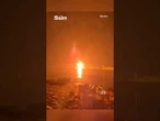 Shocking footage shows moment Russian drone strikes Ukrainian bridge amid largest air attack of war