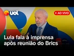 Lula faz coletiva de imprensa após cúpula do Brics no Rio de Janeiro; assista ao vivo