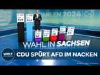 LANDSTAGSWAHL IN SACHSEN: Erste Hochrechnung - AfD holt auf! - Kenia-Koalition zittert!