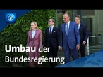 Bundeskanzler Merz baut das Kabinett um