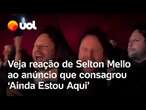 Veja reação de Selton Mello ao anúncio que consagra 'Ainda Estou Aqui' no Oscar 2025: vídeo