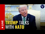LIVE: Trump, NATO's Rutte meet at White House