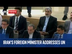 Iran's foreign minister addresses UN Human Rights Council in Geneva