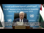 Abu Mazen (Anp): Grazie a chi ha riconosciuto Palestina, esortiamo tutti gli Stati a farlo