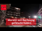 Moretti soll Rechnung für Schaumstoff in Bar gefälscht haben