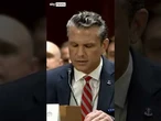 Watch: Hegseth heckled by protesters over Iran and Palestine