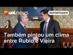 Rubio não cita Bolsonaro em reunião com Vieira e diz agir por encontro de Lula e Trump | Dani Lima