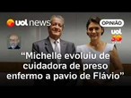 Michelle Bolsonaro foi de cuidadora de preso enfermo a pavio duro de apagar de Flávio | Josias