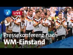 DFB-Pressekonferenz: Nach dem 7:1 Auftaktsieg bei der Fußball-WM gegen Curaçao