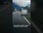 Malore alla guida, paura in Valle Camonica: furgoncino fuori controllo centra un palo