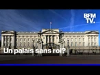Buckingham Palace déserté par la royauté britannique à Londres