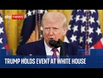 President Trump participates in event at the White House