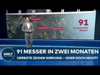 BERLIN: 91 Messer in zwei Monaten sichergestellt - Polizei spricht von Erfolg