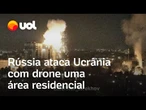 Rússia x Ucrânia: Prefeito de Kharkiv compartilha imagens de ataque de drone em área residencial