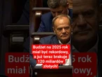 Budżet na 2025 rok miał być rekordowy, a już teraz brakuje 120 miliardów złotych!