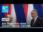 Haïti : Alix Didier Fils-Aimé investi Premier ministre • FRANCE 24