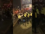 Chaos w Londynie! Policja wycofuje się przed kibicami Maroka po meczu z Francją