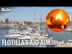 Global Flotilla sets sail to challenge Gaza blockade as Israeli strikes escalate