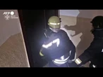 Ucraina, soccorritori all'opera dopo un attacco su Kharkiv