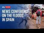 Watch live: Update on Spanish floods as Barcelona issued with a red alert warning