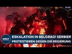 KRAWALLE IN SERBIEN: Verletzte nach Zusammenstößen zwischen Polizei und Demonstranten